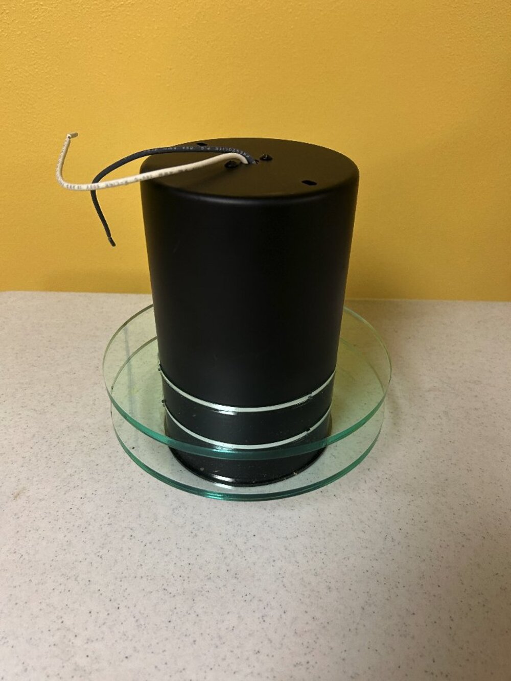 Black & Glass Modern Contemporary Light Fixture
